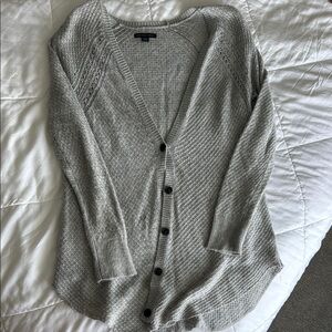 American Eagle Outfitters Gray Cardigan Sweater